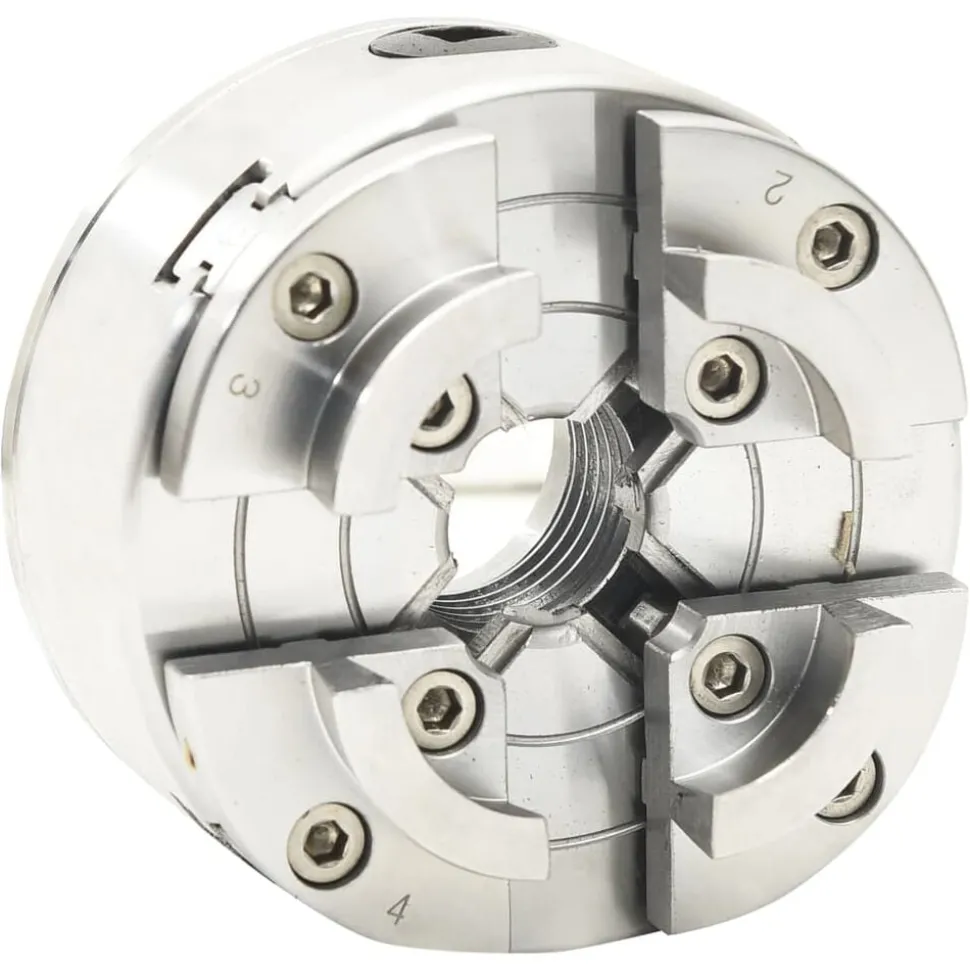 vidaXL Houtklauwplaat 4 bekken M33 verbinding 96 mm staal zilverkleur