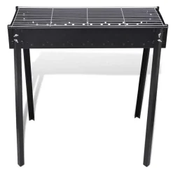 vidaXL Houtskoolbarbecue staand vierkant 75x28 cm