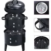 vidaXL Houtskoolroker barbecue-grill 3-in-1 40x80 cm