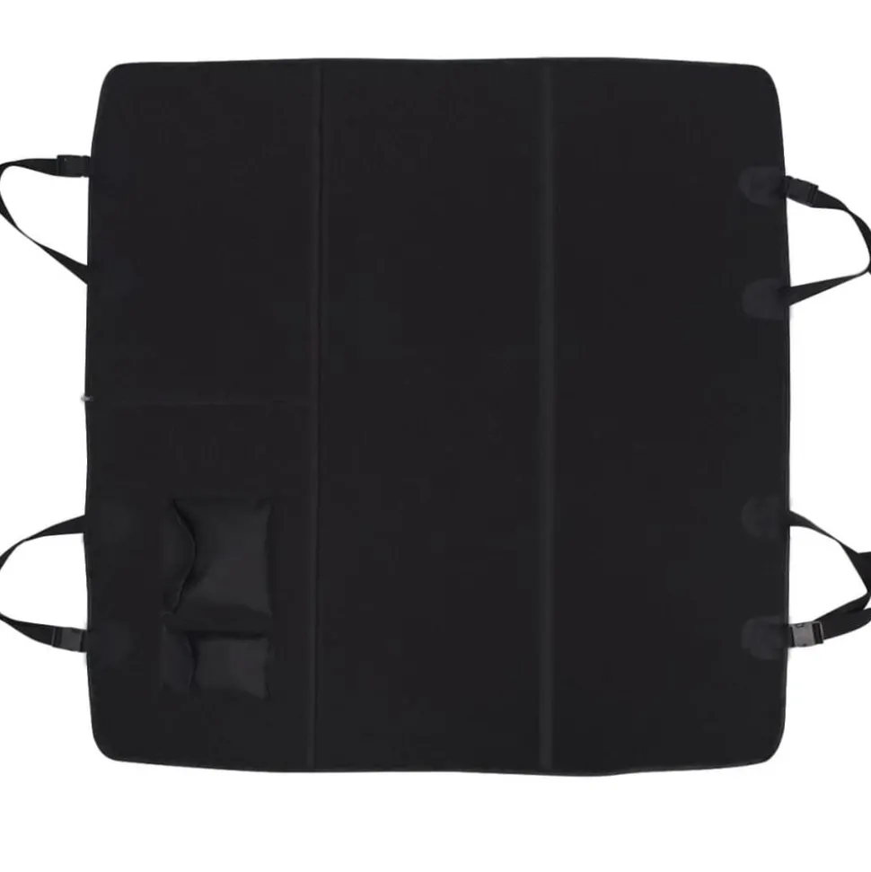vidaXL Huisdieren achterbankhoes 148x142 zwart