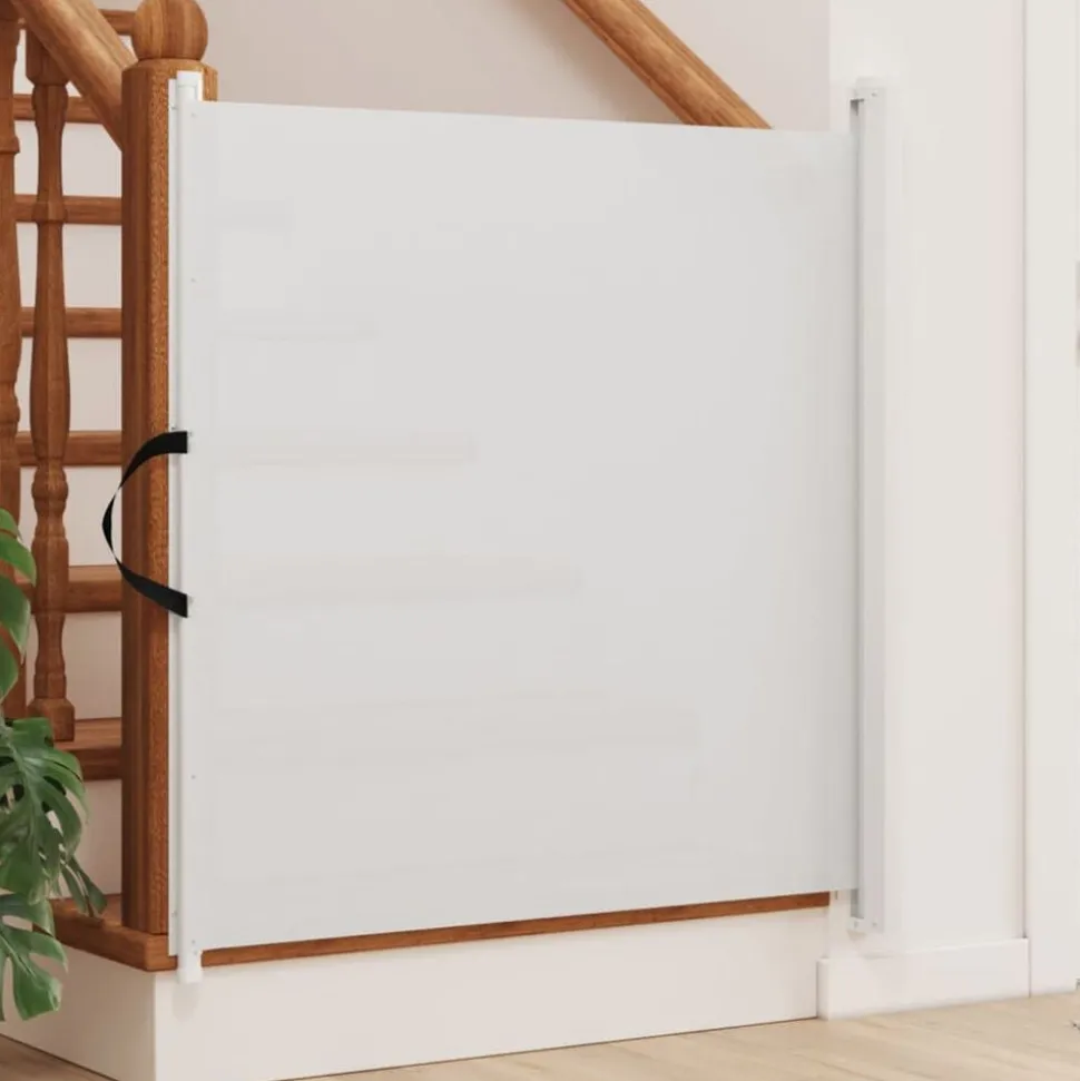 vidaXL Huisdierenhek uittrekbaar 82,5x125 cm wit
