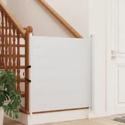 vidaXL Huisdierenhek uittrekbaar 82,5x125 cm wit