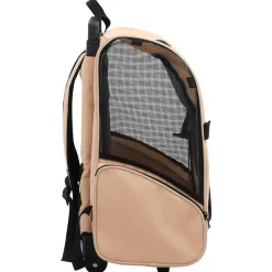 vidaXL Huisdierentrolley inklapbaar beige