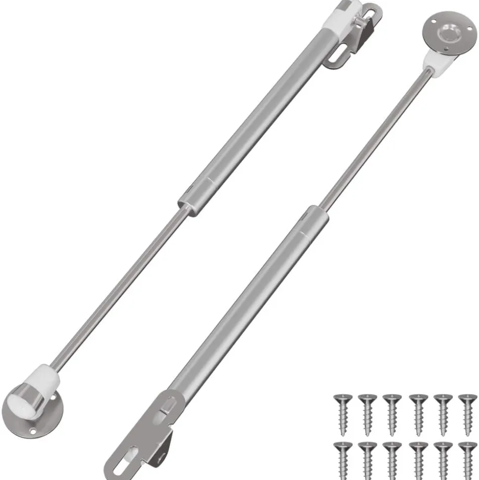 vidaXL Hydraulische Gasveer 2 pcs Zilver 280 x 17 x 16 mm PP en IJzer