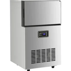 vidaXL IJsblokjesmachine 45 kg / 24 u zilverkleurig