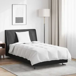 vidaXL 2-in-1 Dekbed met kussen 2 pcs Wit Donsveertjes