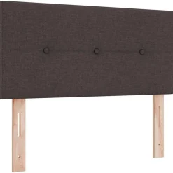 vidaXL in hoogte verstelbaar hoofdbord Donkerbruin 80 cm Stof