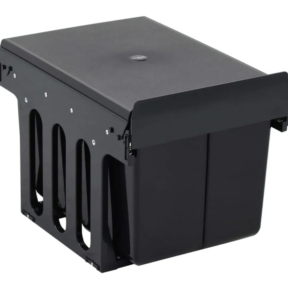 vidaXL Inbouwprullenbak uittrekbaar soft-close 36 L