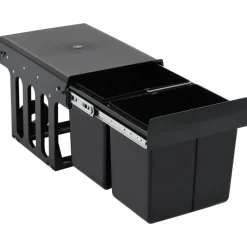 vidaXL Inbouwprullenbak uittrekbaar soft-close 36 L