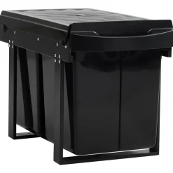 vidaXL Inbouwprullenbak uittrekbaar soft-close 48 L