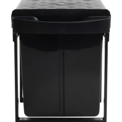 vidaXL Inbouwprullenbak uittrekbaar soft-close 48 L