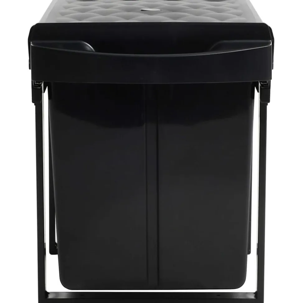 vidaXL Inbouwprullenbak uittrekbaar soft-close 48 L