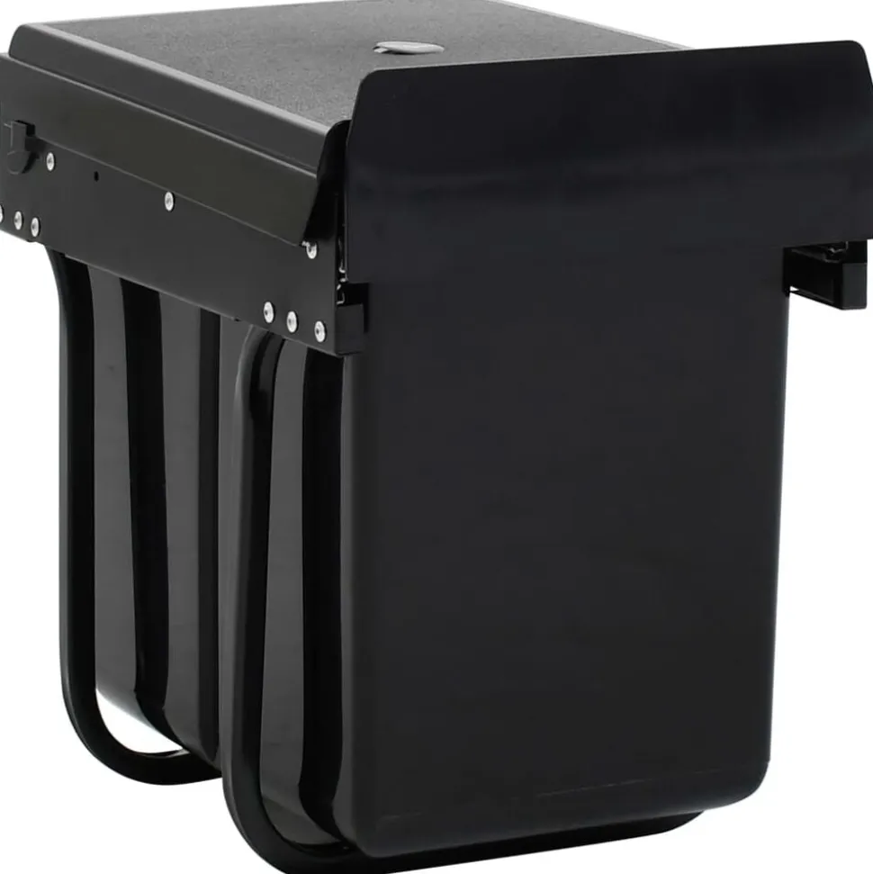 vidaXL Inbouwprullenbak uittrekbaar soft-close 20 L