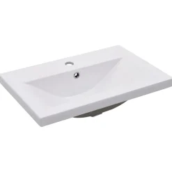 vidaXL Inbouwwastafel 61x39,5x18,5 cm keramiek wit