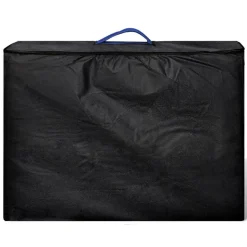 vidaXL Inklapbare massagetafel 2 zones met houten frame (blauw)