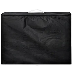 vidaXL Inklapbare massagetafel 4 zones met houten frame (creme)