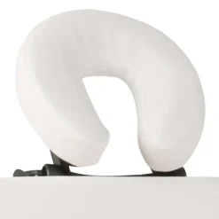 vidaXL Inklapbare massagetafel 3 zones met houten frame (creme)