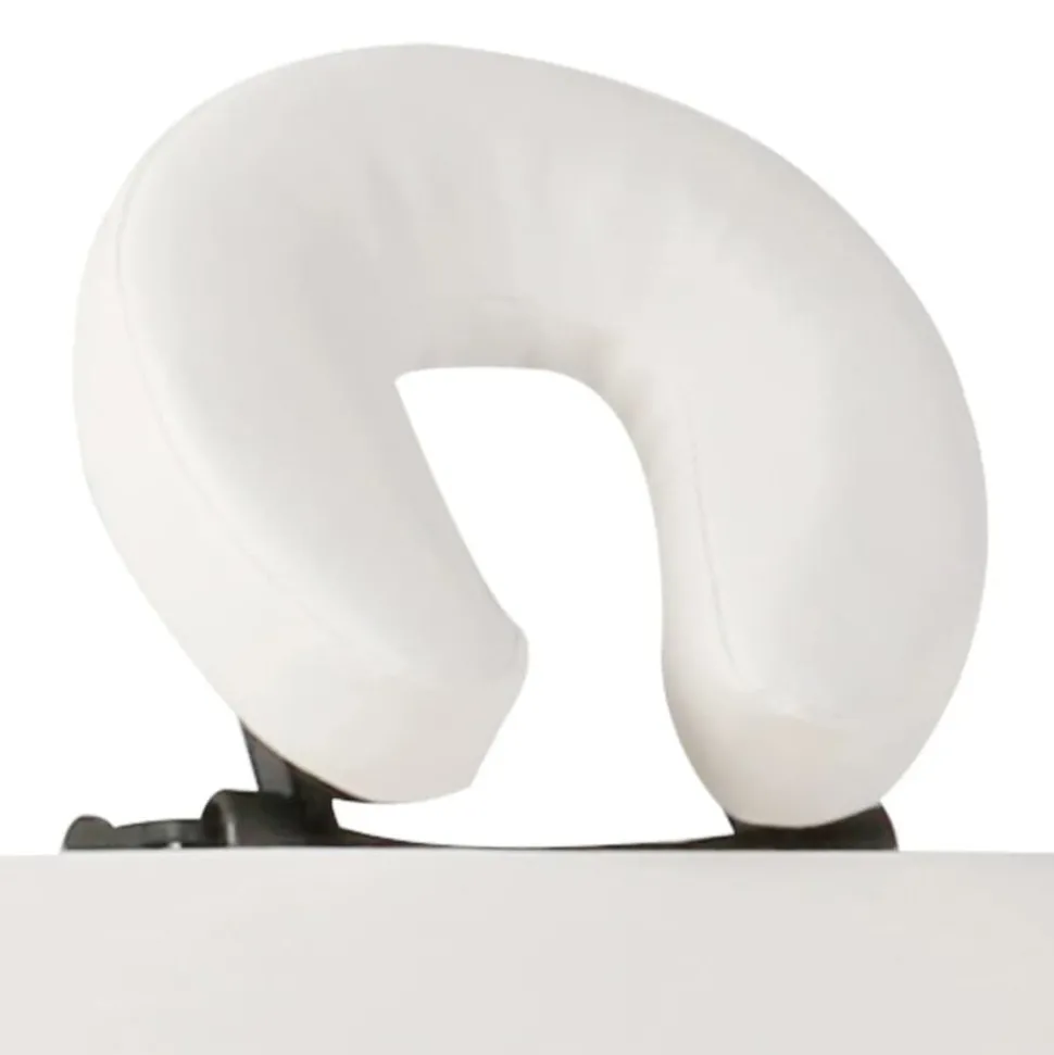 vidaXL Inklapbare massagetafel 2 zones met houten frame (creme)