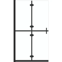 vidaXL Inloopdouchewand inklapbaar 70x190 cm ESG-glas transparant