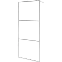 vidaXL Inloopdouchewand mat 80x195 cm ESG-glas
