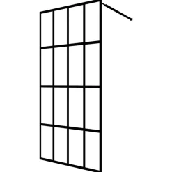 vidaXL Inloopdouchewand 80x195 cm transparant gehard glas