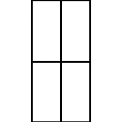 vidaXL Inloopdouchewand 80x195 cm mat gehard glas