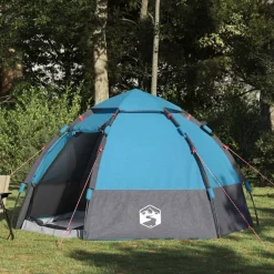 vidaXL Instant tent met regenhoes voor 4 personen met snelle release