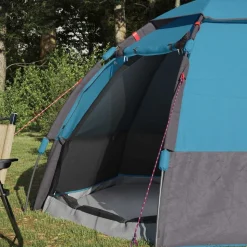 vidaXL Instant tent met regenhoes voor 4 personen met snelle release