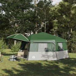 vidaXL Instant tent met regenhuif voor 12 personen met snelontgrendeling