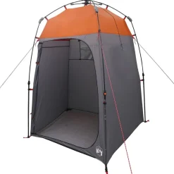 vidaXL Instant Tent 2-Person Quick-Release met dak Grijs en Oranje