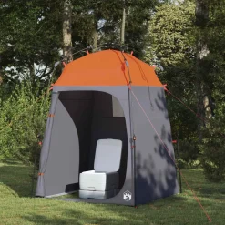 vidaXL Instant Tent 2-Person Quick-Release met dak Grijs en Oranje