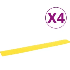vidaXL Kabelbeschermers drempel 4 st 98,5 cm geel