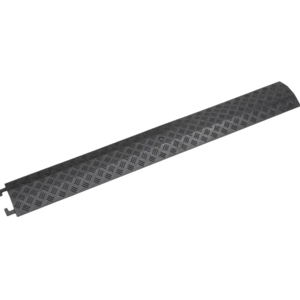 vidaXL Kabelbeschermers drempel 2 st 98,5 cm zwart
