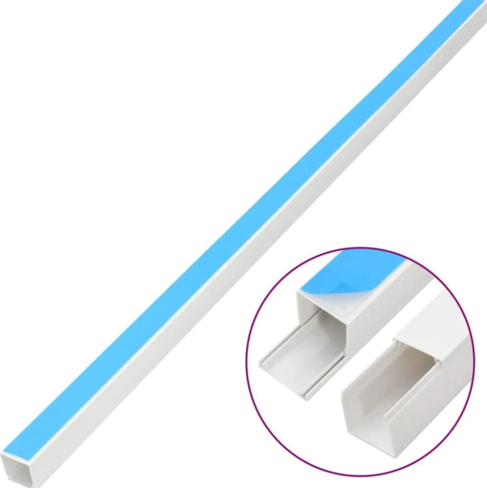 vidaXL Kabelgoot zelfklevend 10x10 mm 10 m PVC