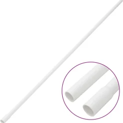 vidaXL Kabelgoten met klemmen Ø16 mm 10 m PVC