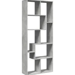 vidaXL Kamerscherm / boekenkast 67x25x161,5 cm bewerkt hout betongrijs