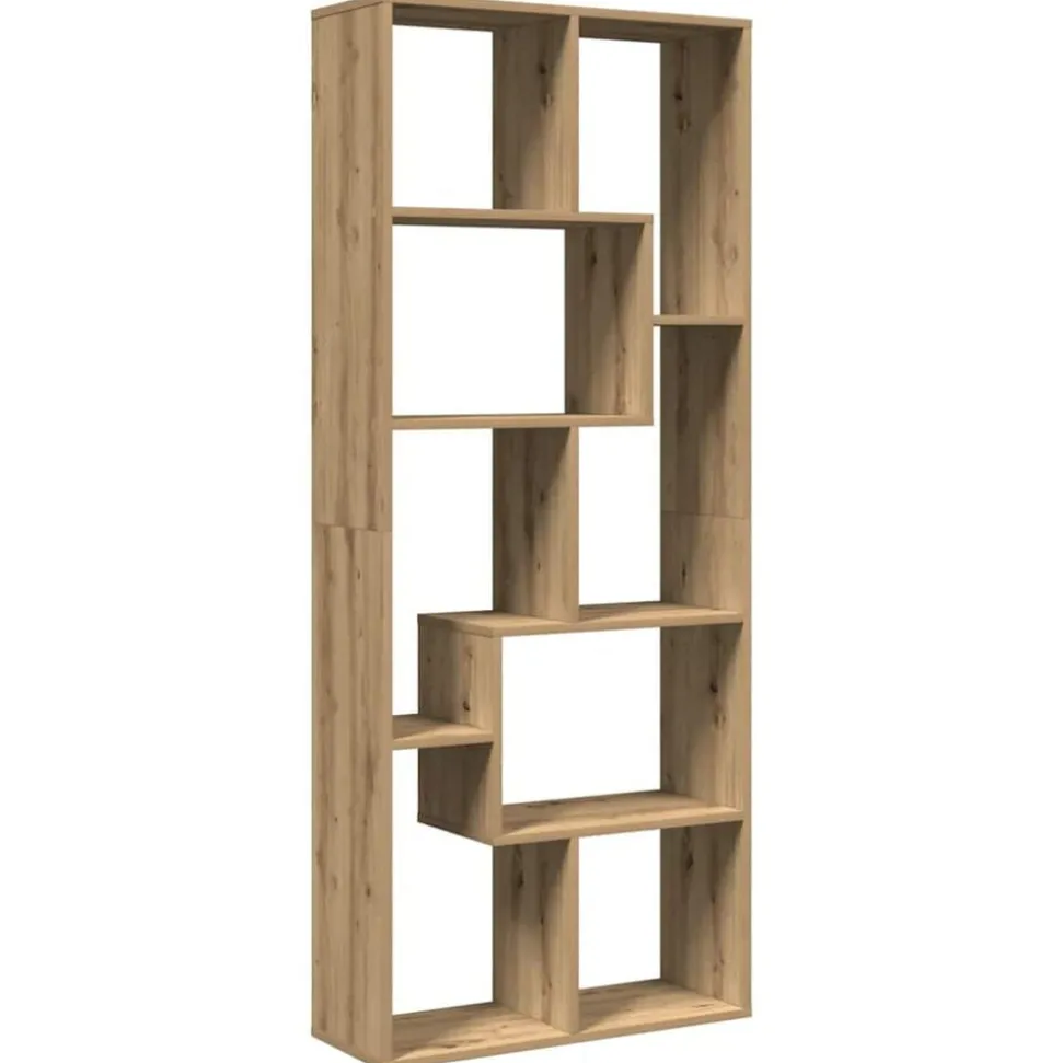 vidaXL Kamerscherm / boekenkast 67x25x161,5 cm hout artisanaal eiken