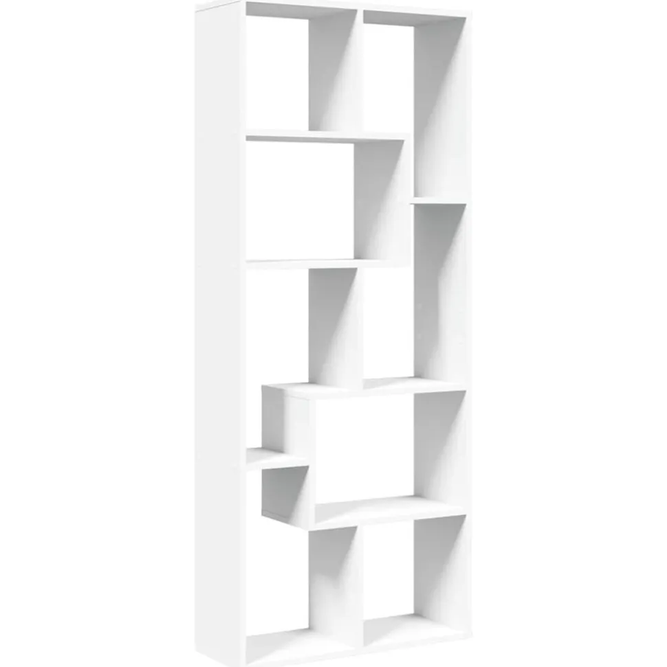 vidaXL Kamerscherm / boekenkast 67x25x161,5 cm bewerkt hout wit