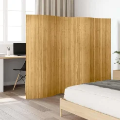 vidaXL Kamerscherm breedte 250 cm hoogte 165 cm bamboe natuurlijk