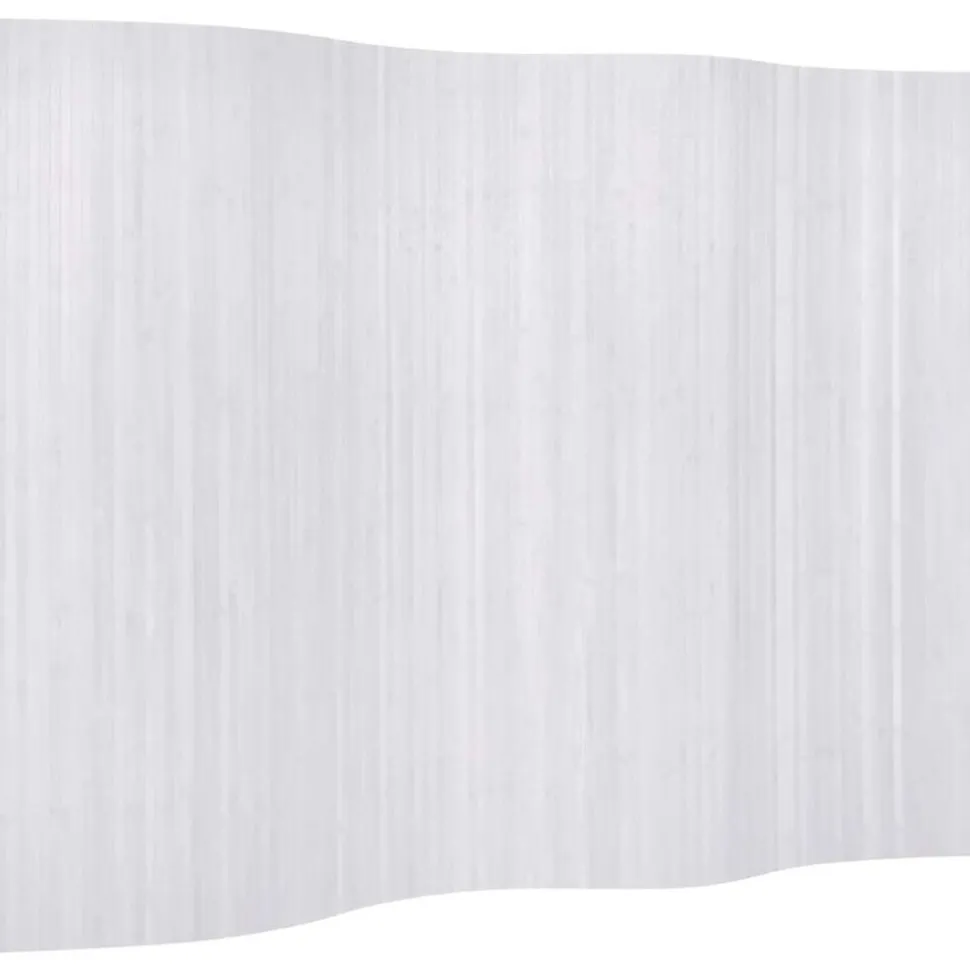 vidaXL Kamerscherm breedte 250 cm hoogte 165 cm bamboe wit