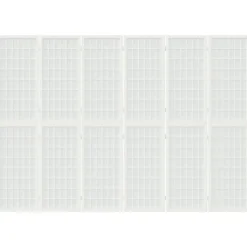 vidaXL Kamerscherm inklapbaar 6 panelen Japanse stijl 240x170 cm wit