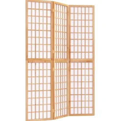 vidaXL Kamerscherm inklapbaar 3 panelen Japanse stijl 120x170 cm