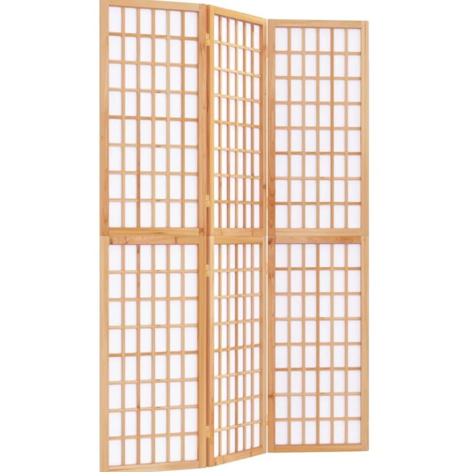 vidaXL Kamerscherm inklapbaar 3 panelen Japanse stijl 120x170 cm