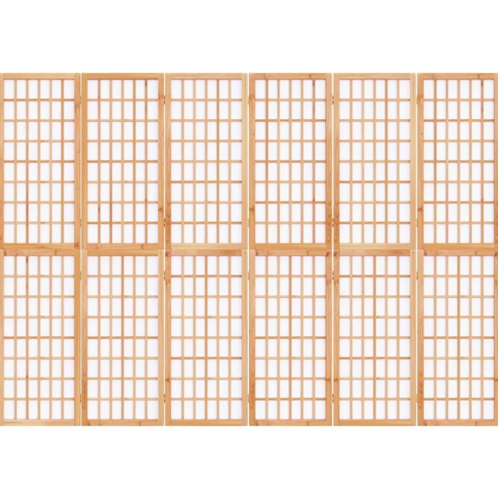 vidaXL Kamerscherm inklapbaar 6 panelen Japanse stijl 240x170 cm