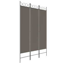 vidaXL Kamerscherm met 3 panelen 120x200 cm stof antracietkleurig