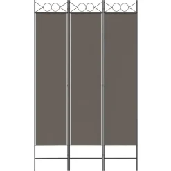 vidaXL Kamerscherm met 3 panelen 120x200 cm stof antracietkleurig