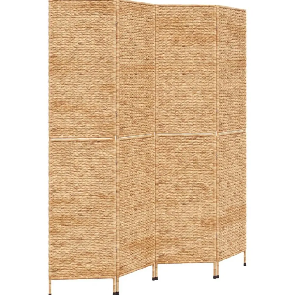 vidaXL Kamerscherm met 4 panelen 163x180 cm waterhyacint