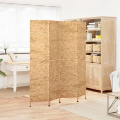 vidaXL Kamerscherm met 4 panelen 163x180 cm waterhyacint