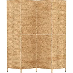 vidaXL Kamerscherm met 4 panelen 163x180 cm waterhyacint