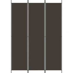 vidaXL Kamerscherm met 3 panelen 150x220 cm stof bruin